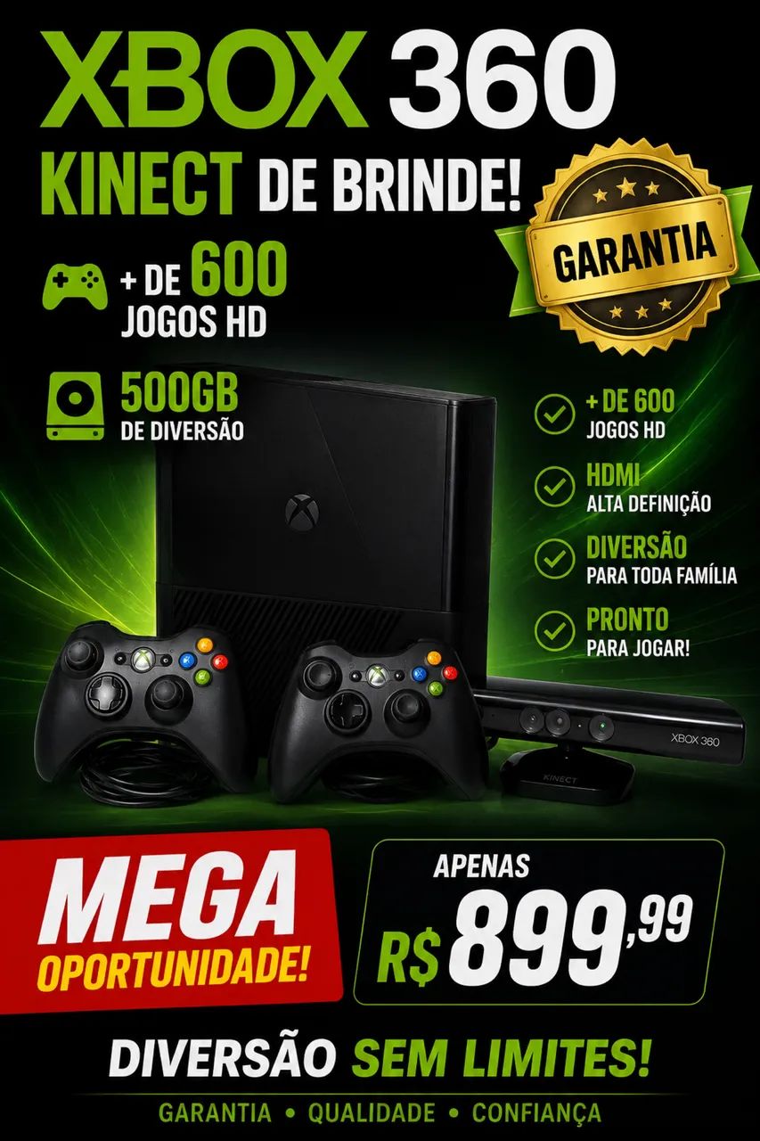 Xbox 360 super slim DESTRAVADO COM MAIS DE 600 jogos Garantia