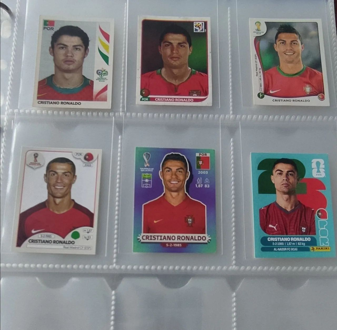Lote 6 figurinhas Cristiano Ronaldo CR7 - Foto 2