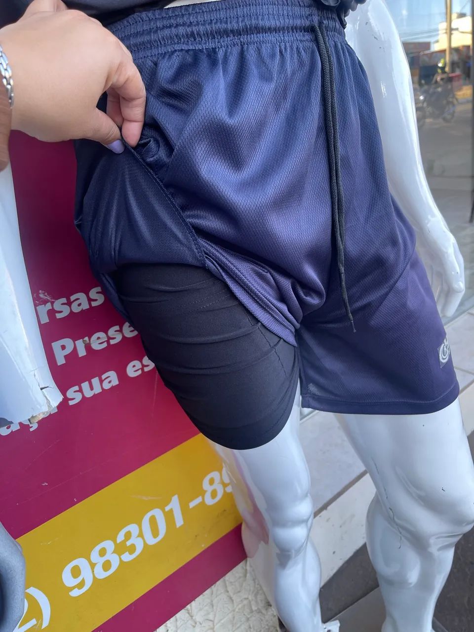 Short duplo masculino  - Foto 4