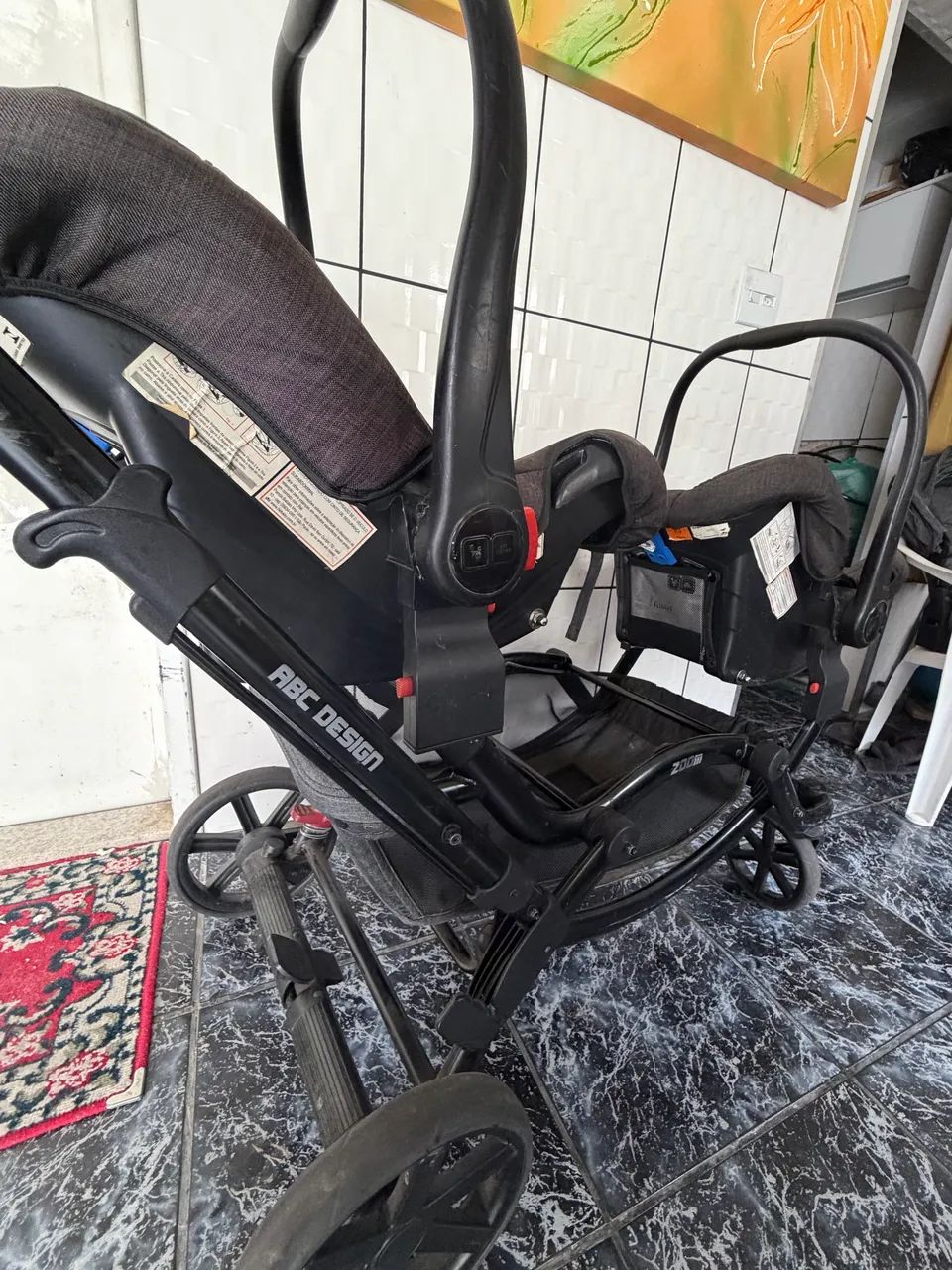 Carrinho de bebê para gêmeos  - Foto 4