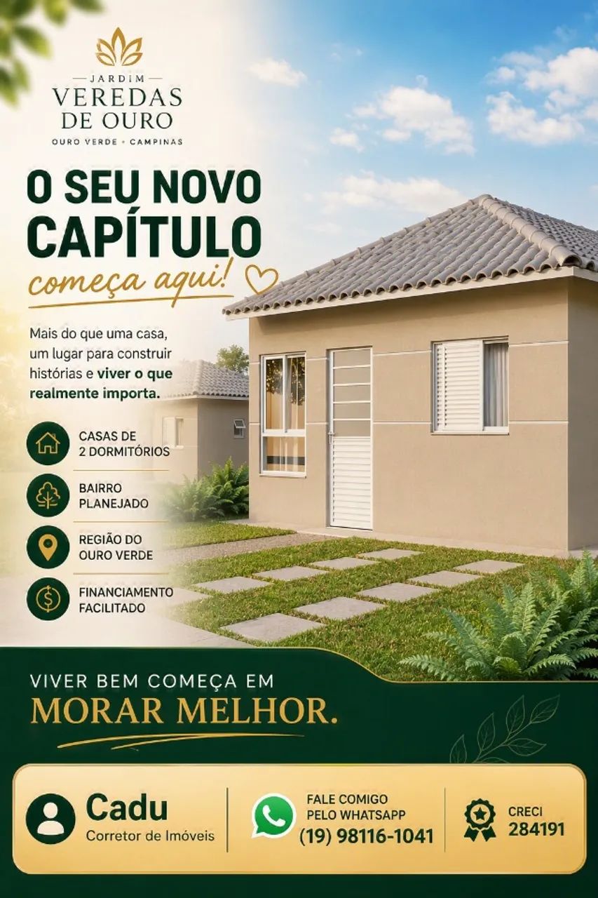 ? REALIZE O SONHO DA CASA PRÓPRIA NO JARDIM VEREDAS DE OURO! - Foto 2