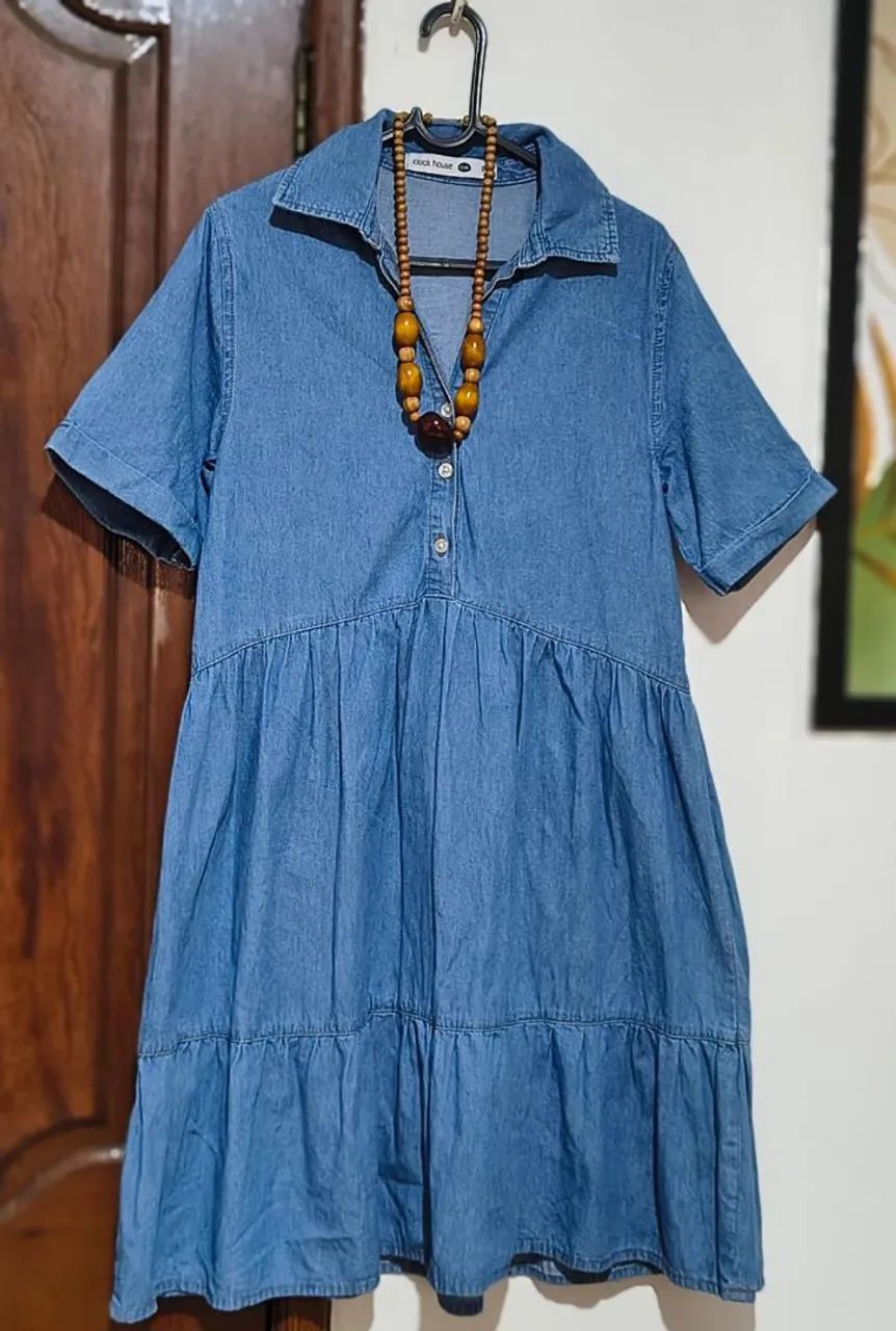 Vestido jeans clock house - P - Foto 3