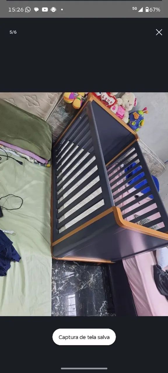 Berço Confort 3 em 1 Puppi Móbile - Foto 4