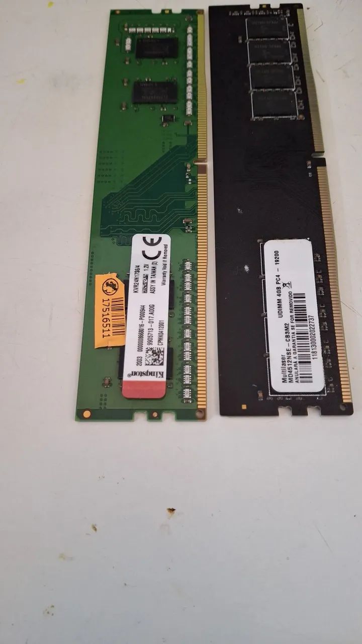MEMÓRIAS  DDR4 KINGSTON NOVISSIMA