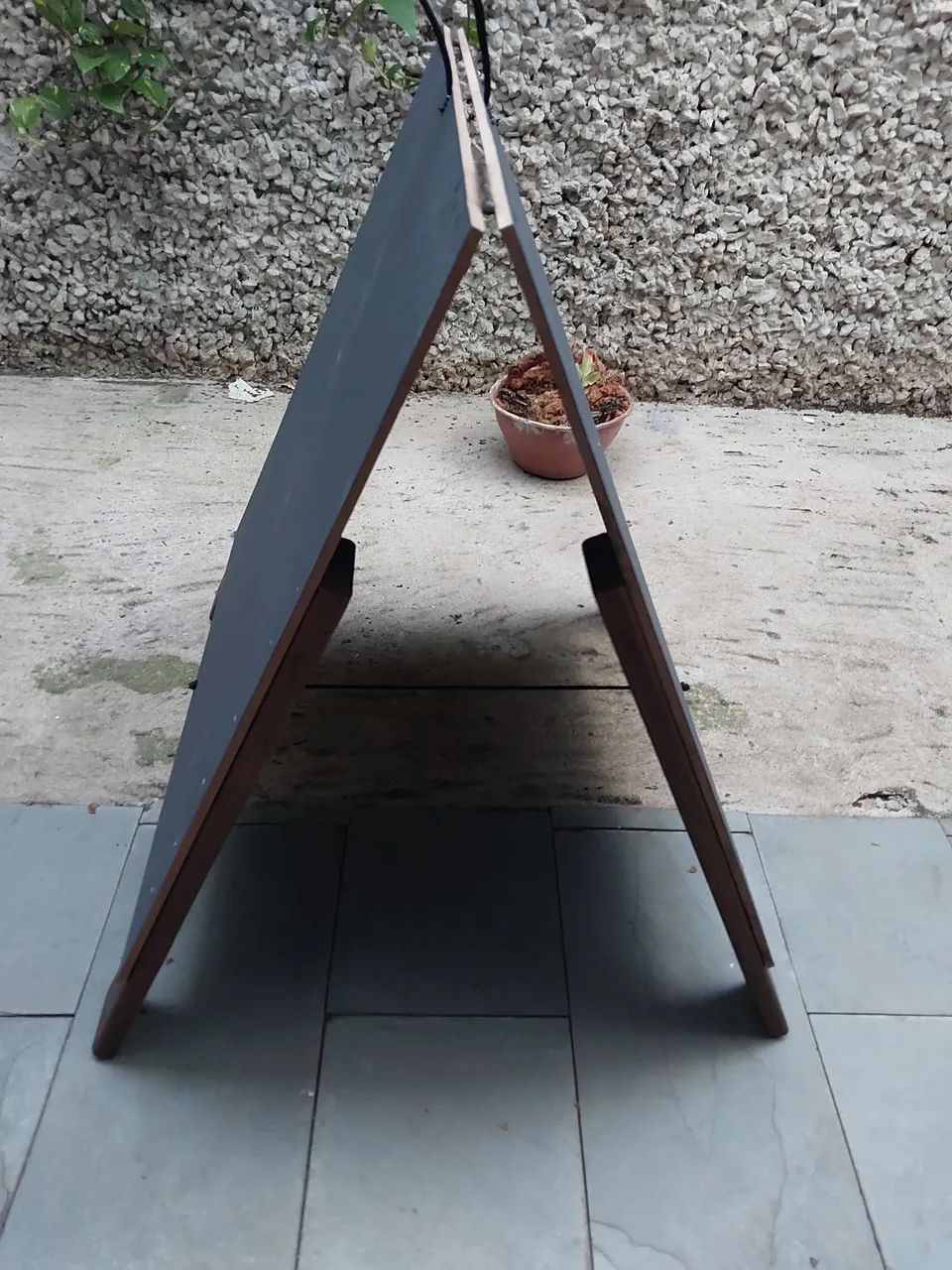 Lousa Cavalete de Madeira (Novo) 70cm x 60cm. - Foto 5
