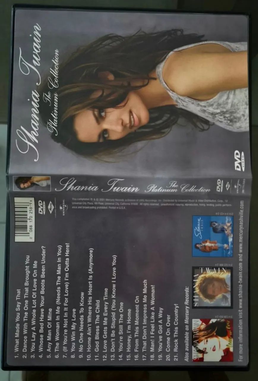 DVD Shania Twain the platinum collection