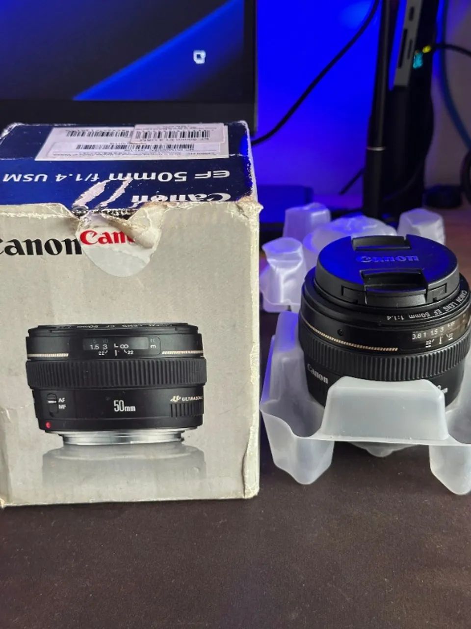 Canon EF 50mm f/1.4 USM - Estado de Nova + Caixa - Acessórios para