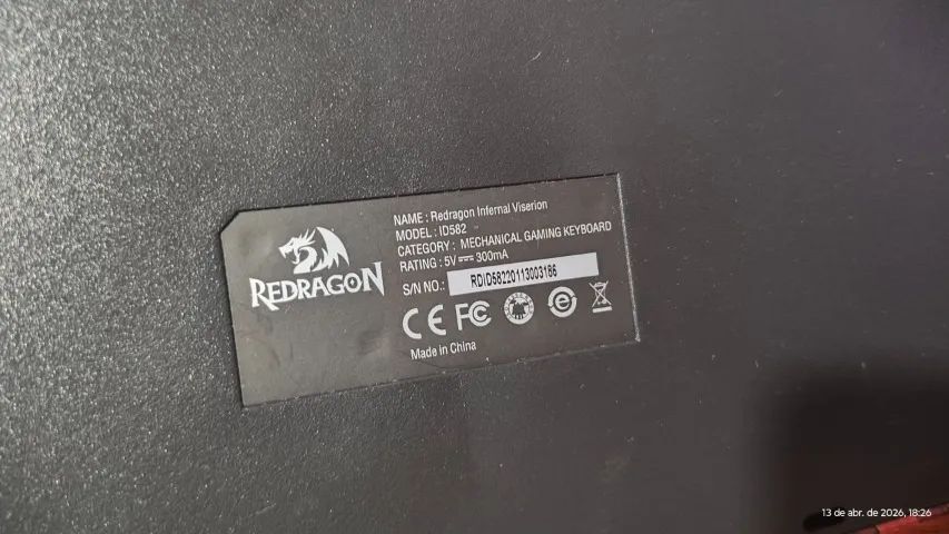 TECLADO MECÂNICO REDRAGON INFERNAL VISERION - Foto 6