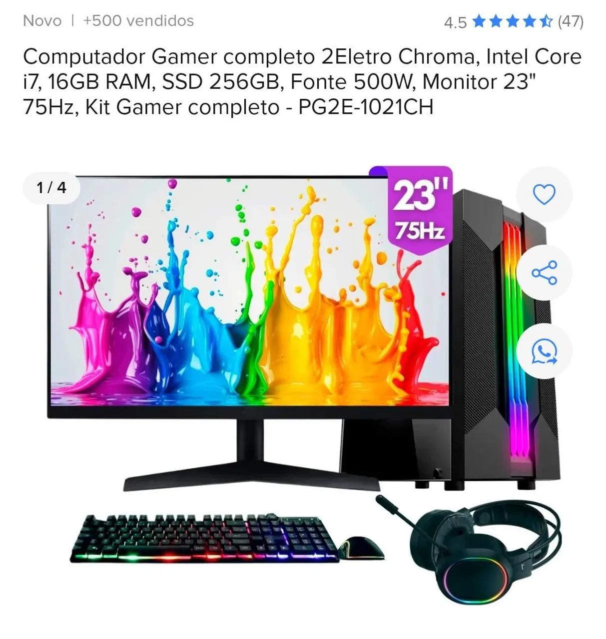 Vendo pc gamer zerado - Foto 4