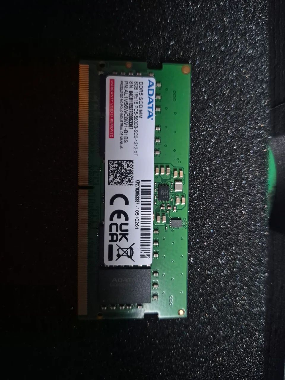 Memória RAM 8gb DDR5 Notebook 