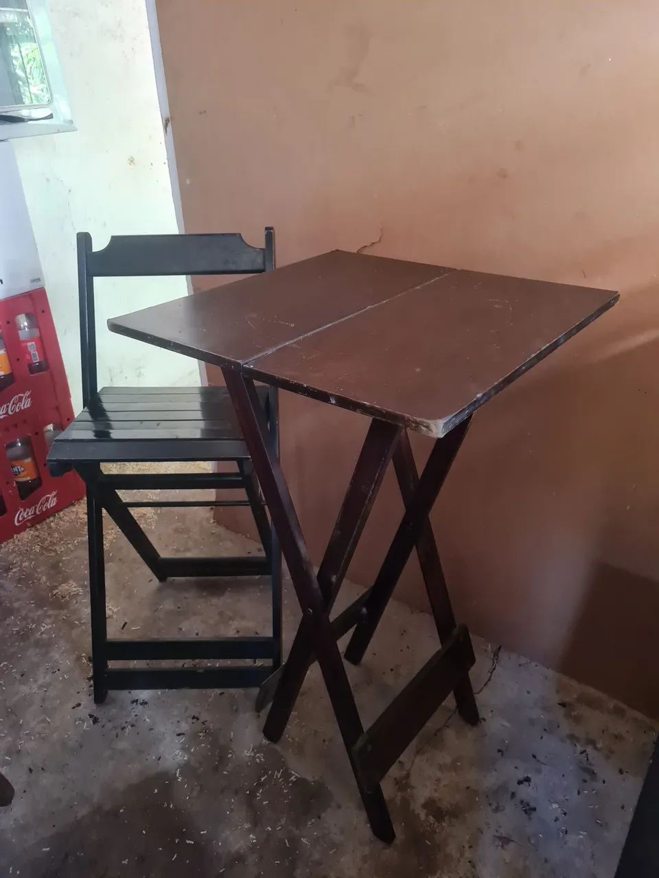 7 jogos de mesa de madeira alta  - Foto 3
