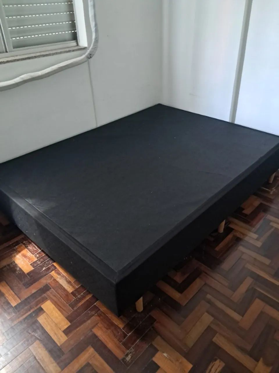 Base Box Casal 138x36 Suede Preto - Cristalflex - Foto 5