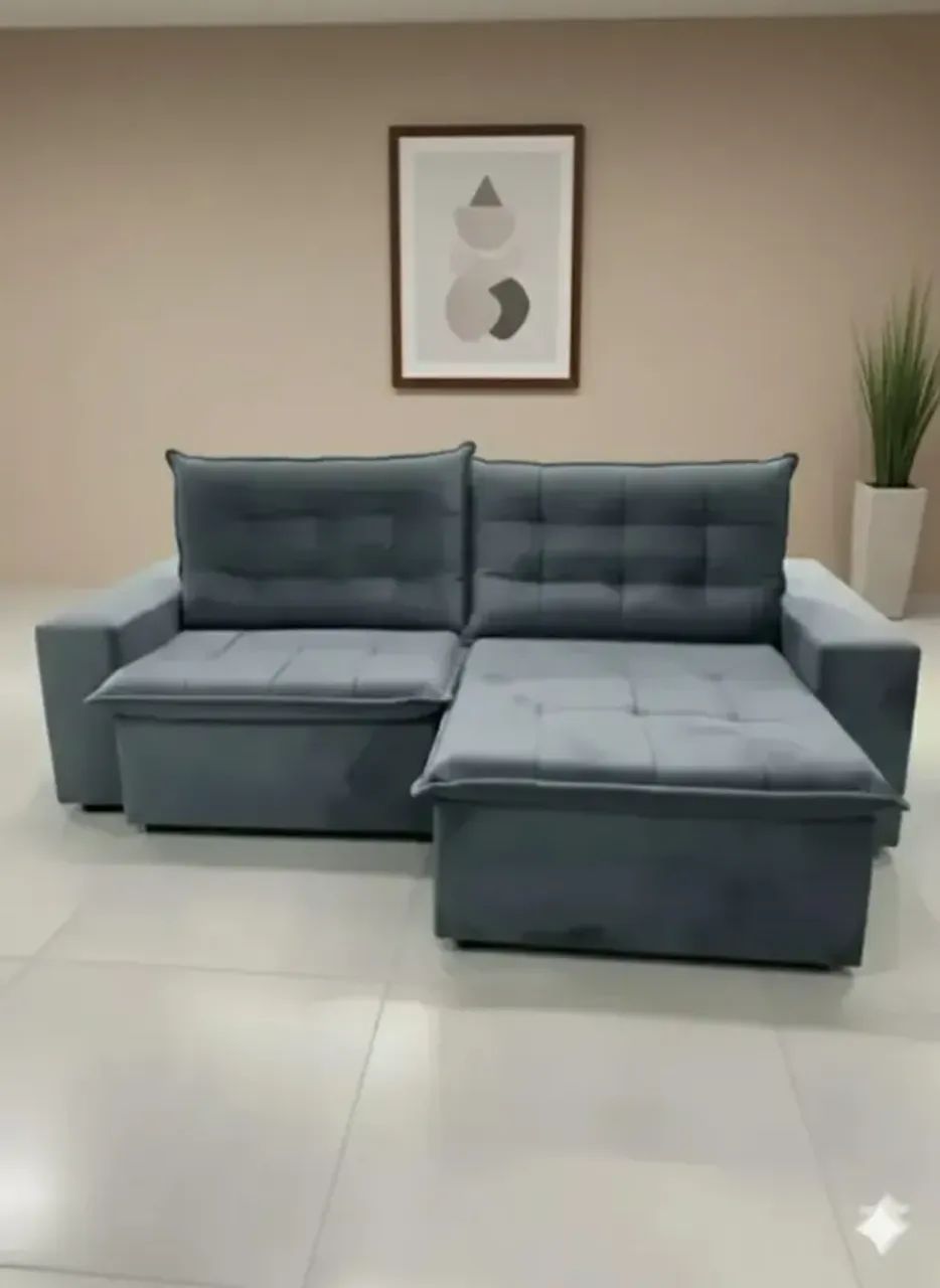 Sofá novo de fabrica retratil e reclinavel 