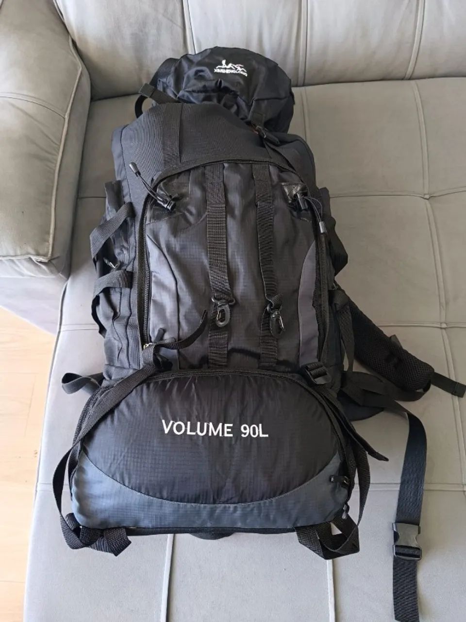 Mochila Acampamento 90 Litros com capa de chuva - Foto 6