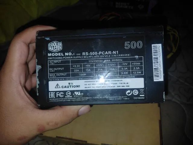Fonte Cooler Master 500W Original Funcionando - Foto 2
