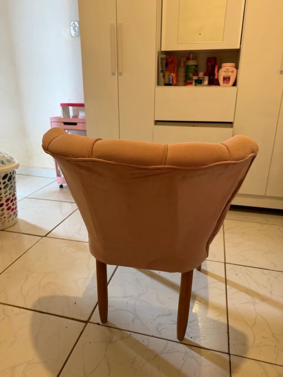 Poltrona decorativa rosa - Foto 3
