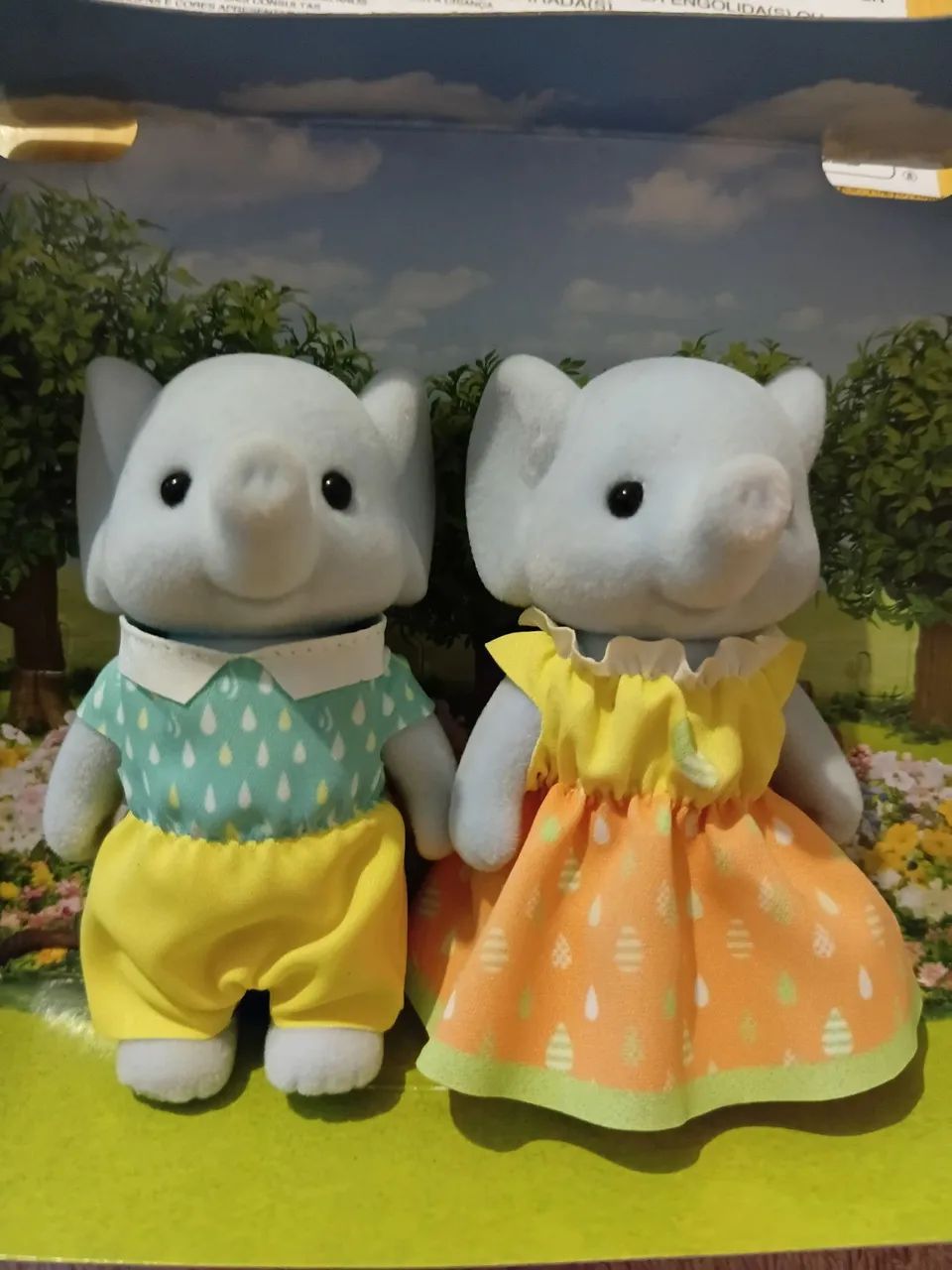 Casal elefantes sylvanian families 