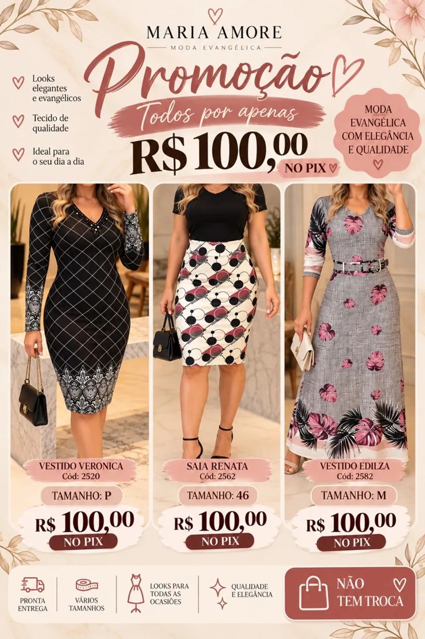 Roupas moda evangélica 
