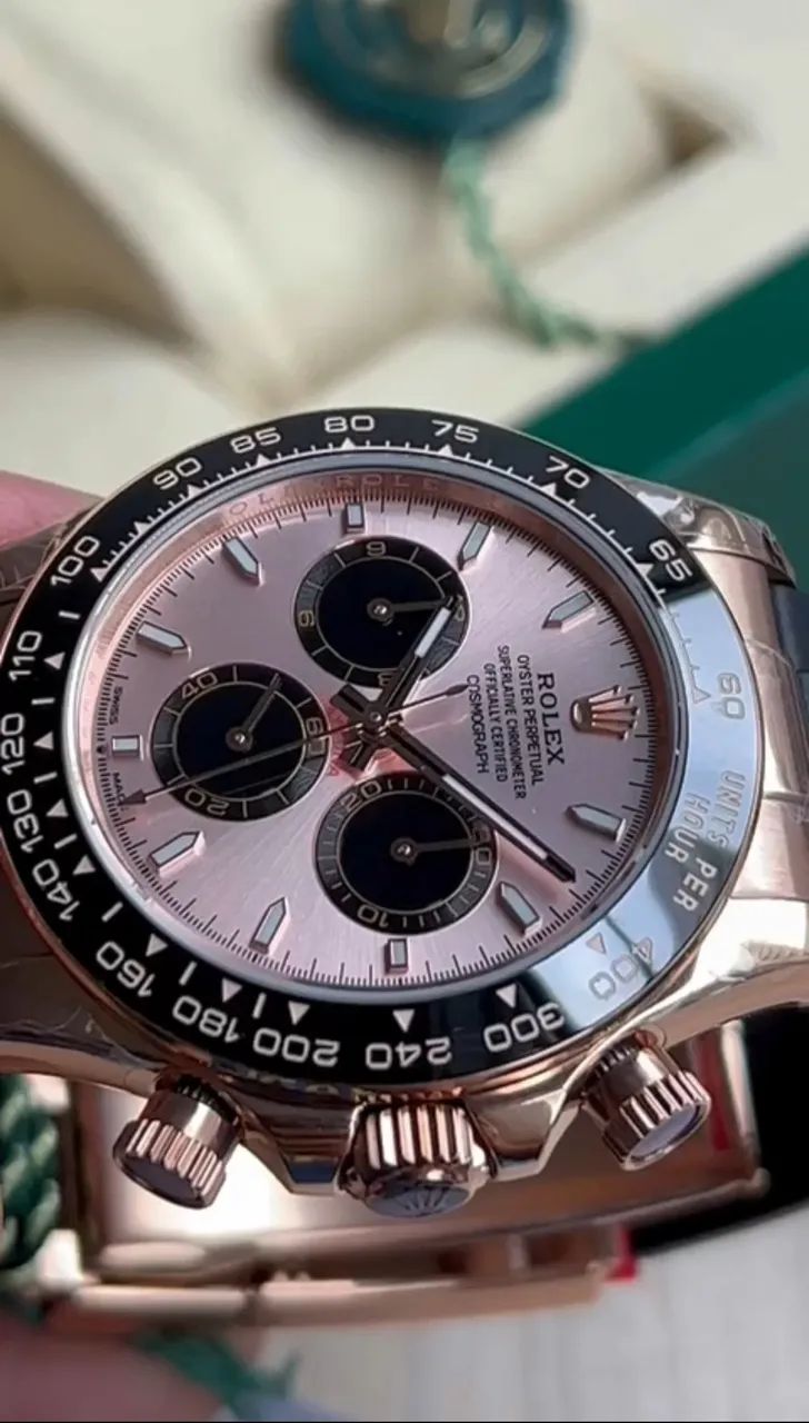 Relógio Rolex Daytona Rosé Super Clone automático - Foto 2