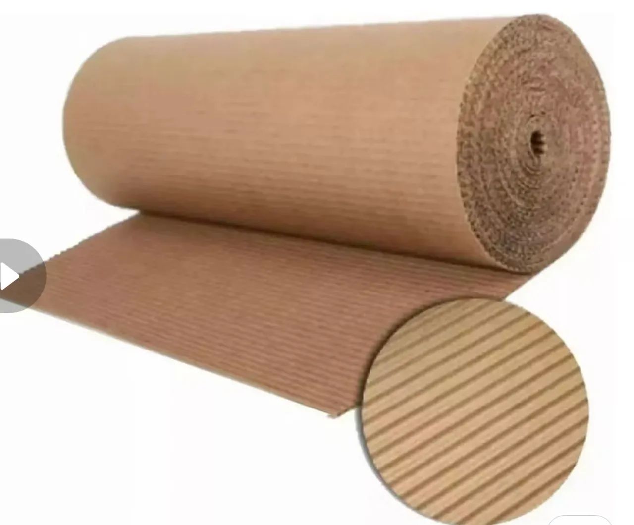 Bobina de papelão ondulado 100cmx10mts - Foto 2