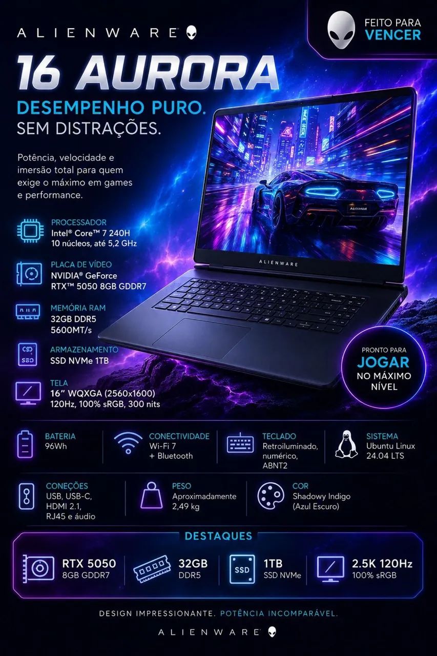 NOTEBOOK GAMER ALIENWARE DELL