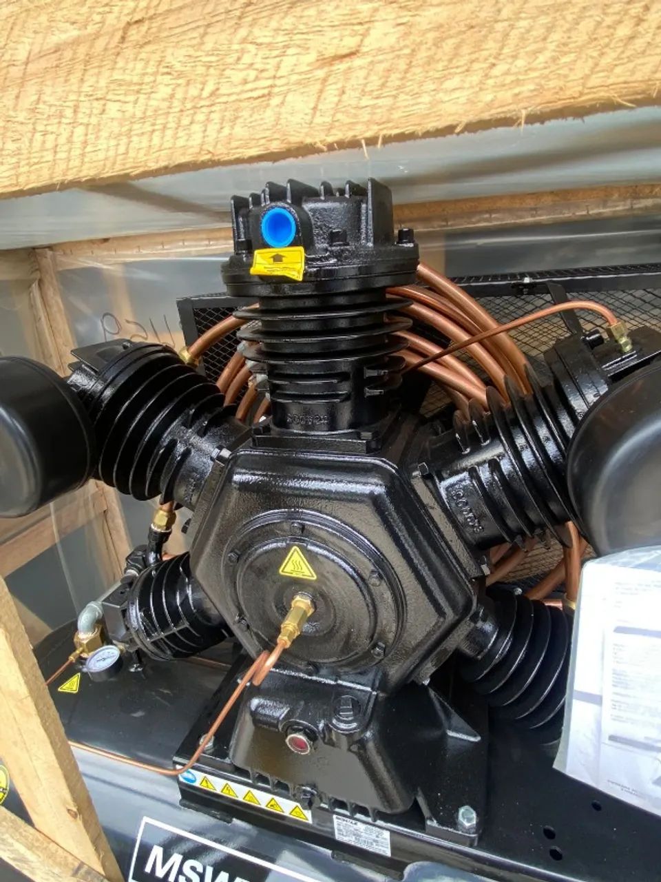 Compressor Industrial 60 PCM 15CV 427L Trifásico 220/380V Schulz - Foto 3