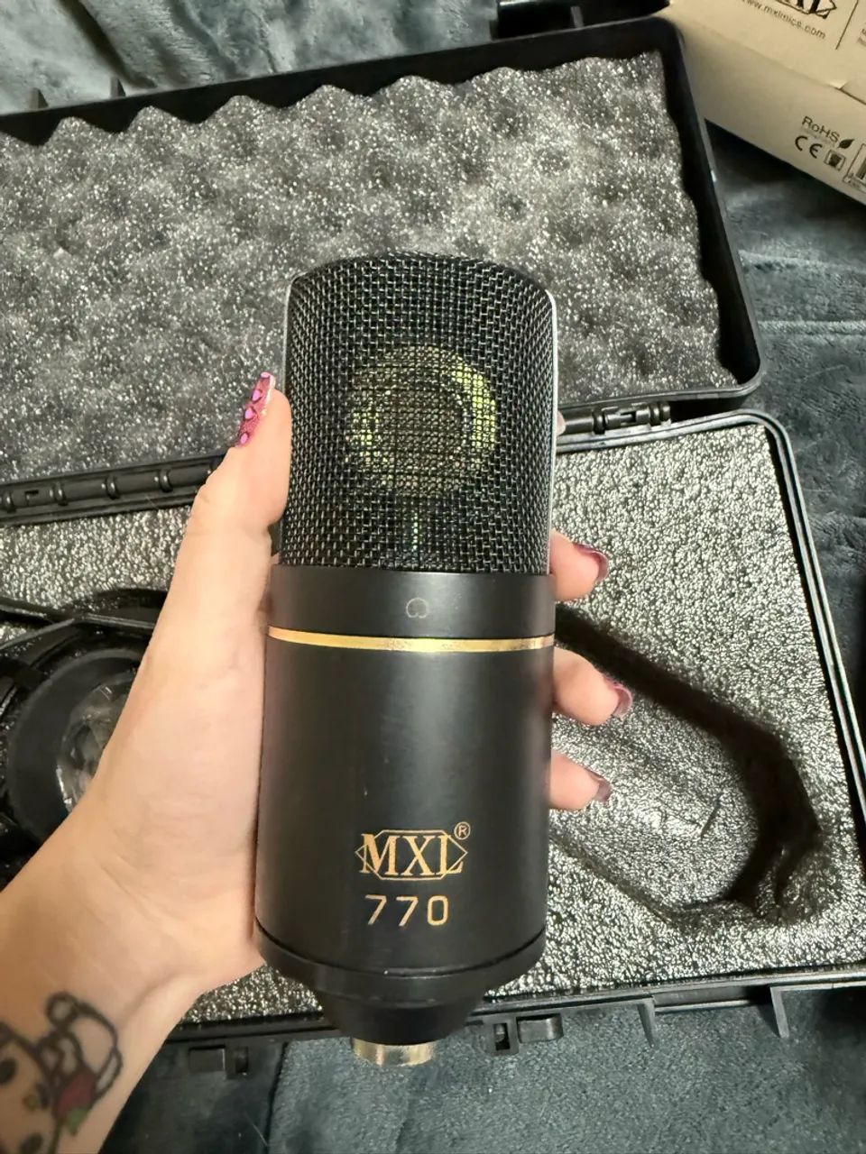 microfone condensador mxl 770 completo