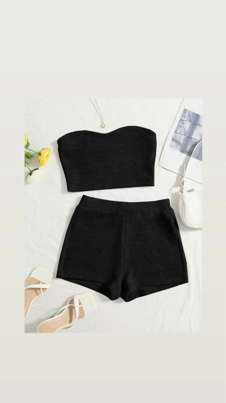 Short e cropped (conjunto) 