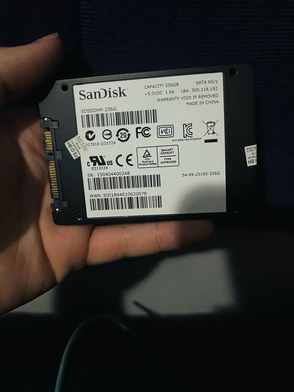 Vendo ssd 256 gb sandisk