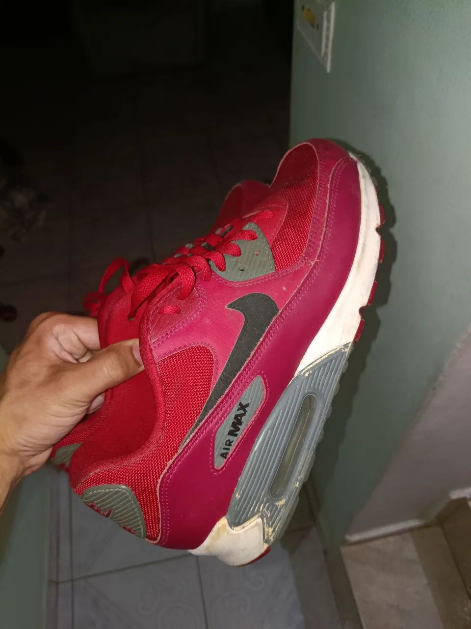 Tênis Air Max vermelho 90 - Foto 2