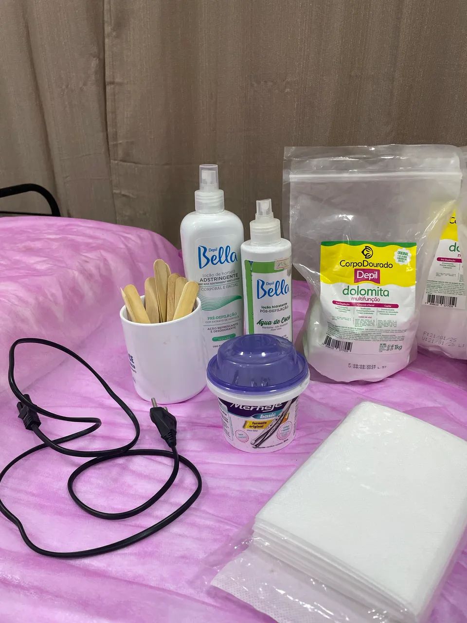 Material completo para depilação acompanha maca  - Foto 3