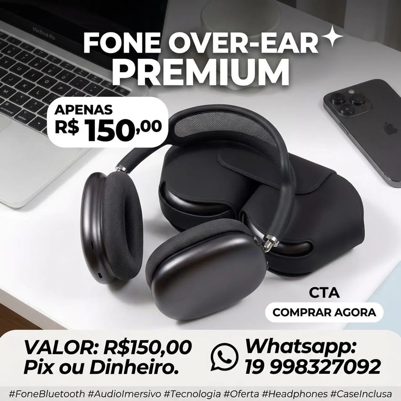 Fone bluetooth 