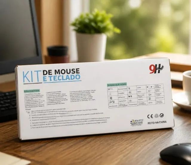 Kit de Teclado Bluetooth e Mouse 9H - Foto 2