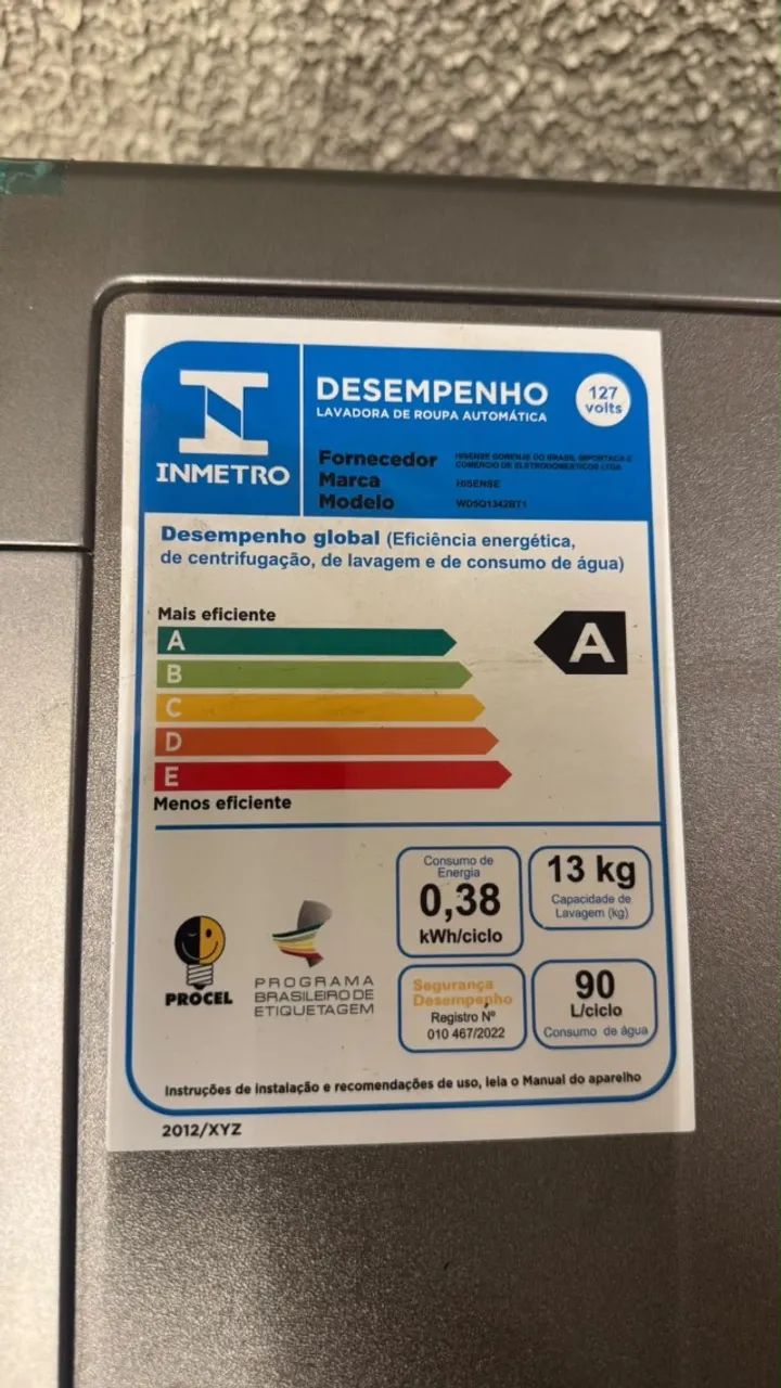 Lava e seca 13 kg Hisense - Foto 4