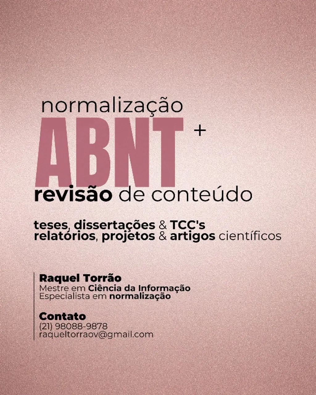Normalização ABNT + Revisão de Conteúdo