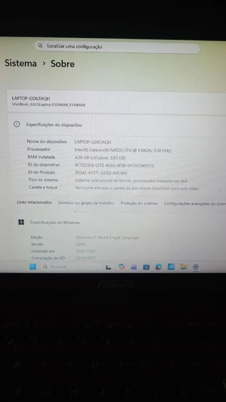 Notebook Asus e510m - Foto 2