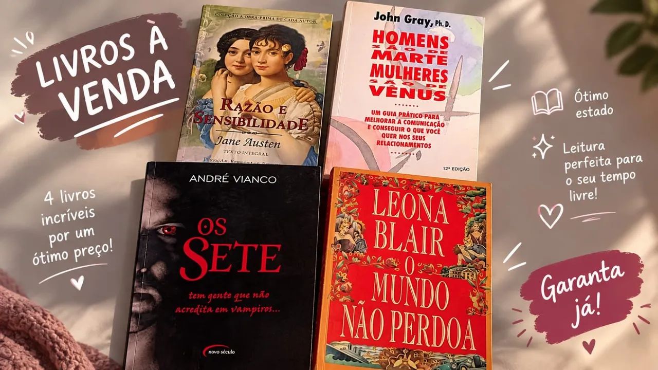 Kit 4 livros 