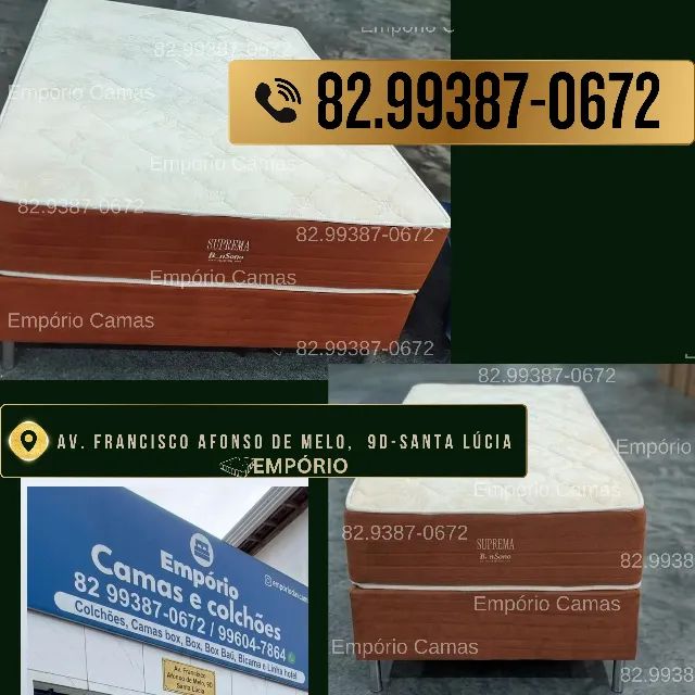 cama D33 pemium Colchão 30cm de espuma Conjunto base e colchão - Foto 2