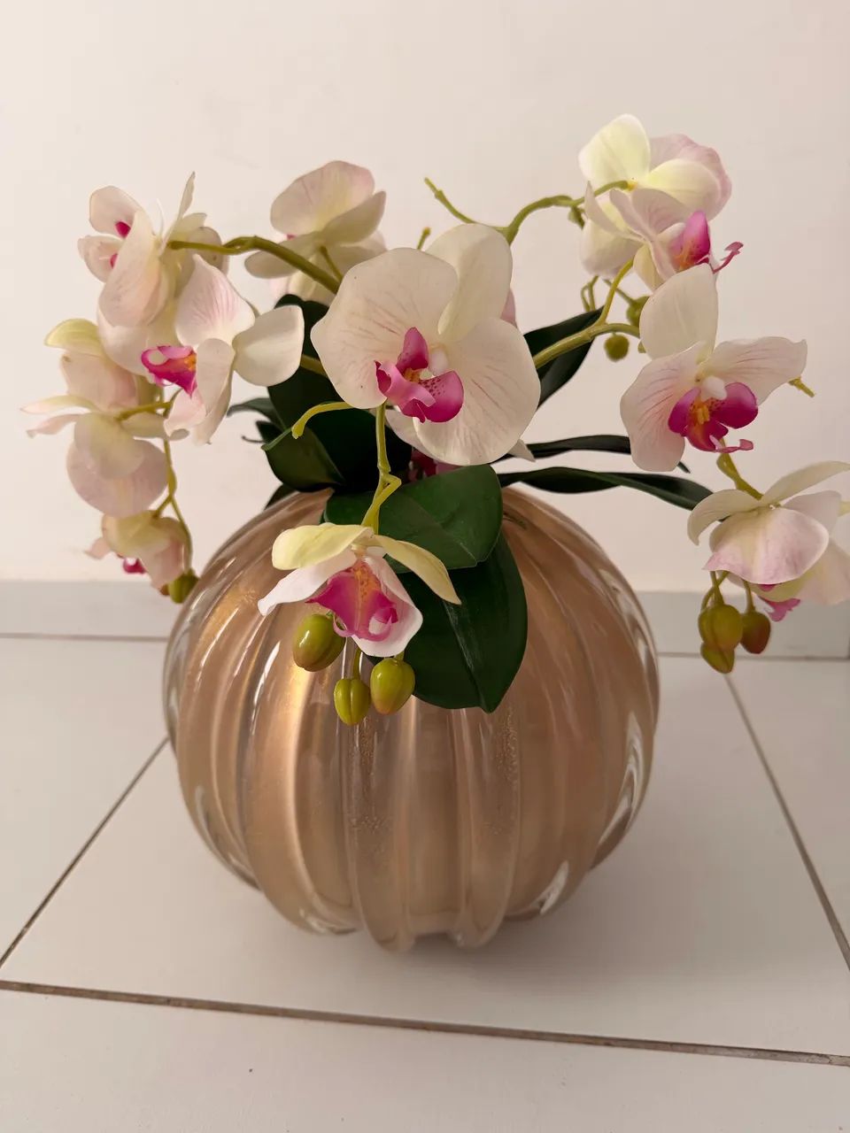 Murano oval dourado 