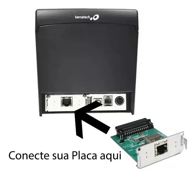 Placa Ethernet Bematech MP 4200 TH - Usada - Foto 2