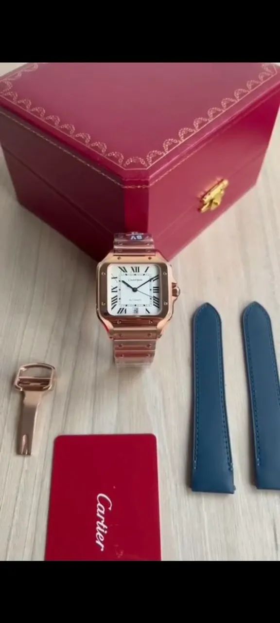CARTIER SANTOS/ LARGE MODEL ROSE/ 40 MM/ S.C - Foto 2