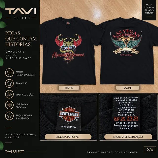 Camiseta Harley-Davidson Las Vegas - Foto 3