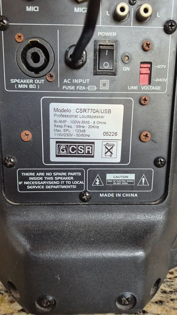 Caixa de som ativa CSR 770A / USB - Foto 4