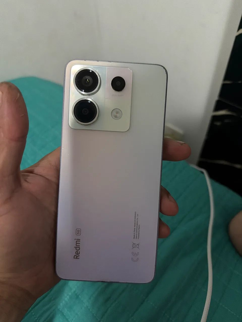REDMI NOTE13 PRO 5G  256 GB com capa e carregador original - Foto 2