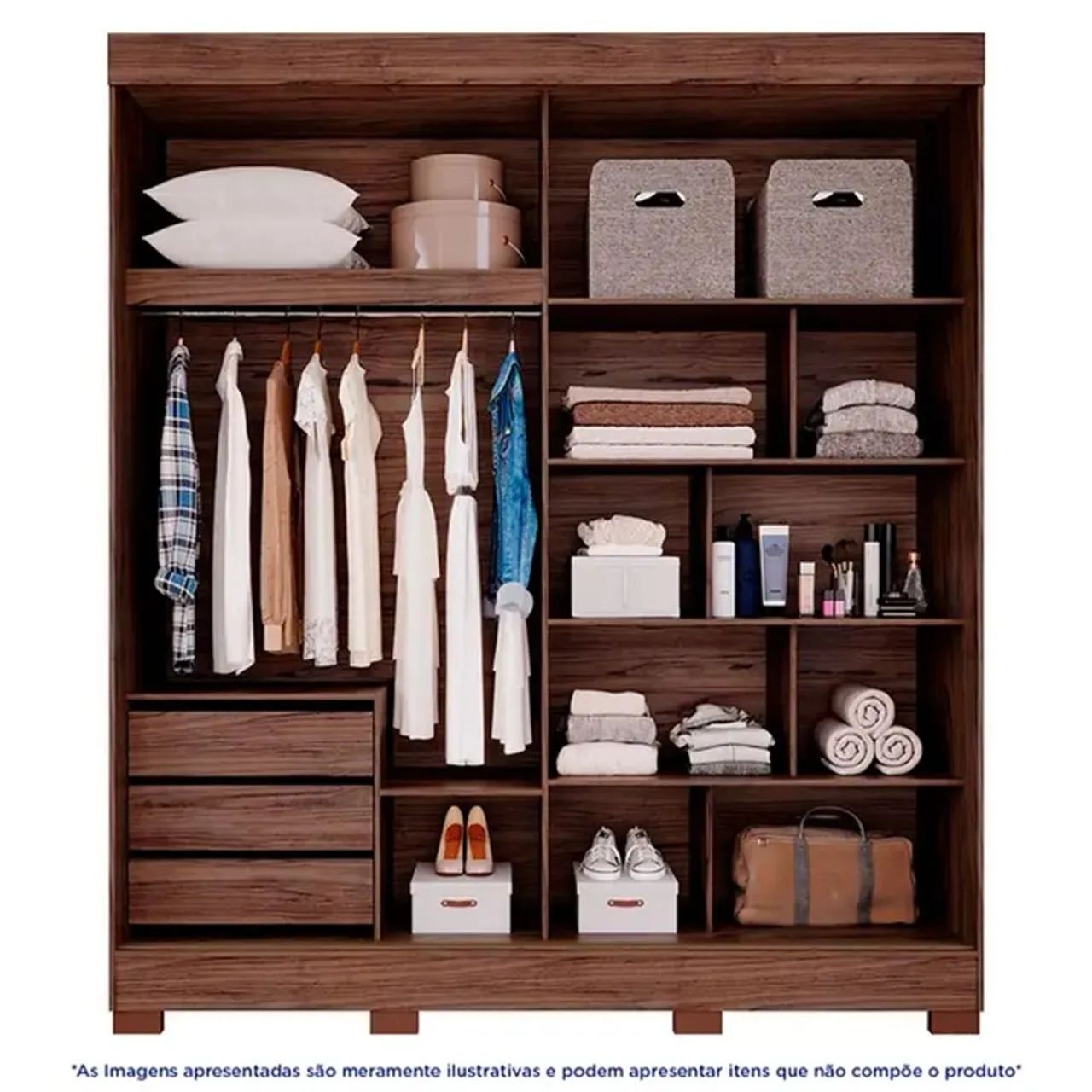 Guarda roupa de casal - desmontado ou não - Foto 3