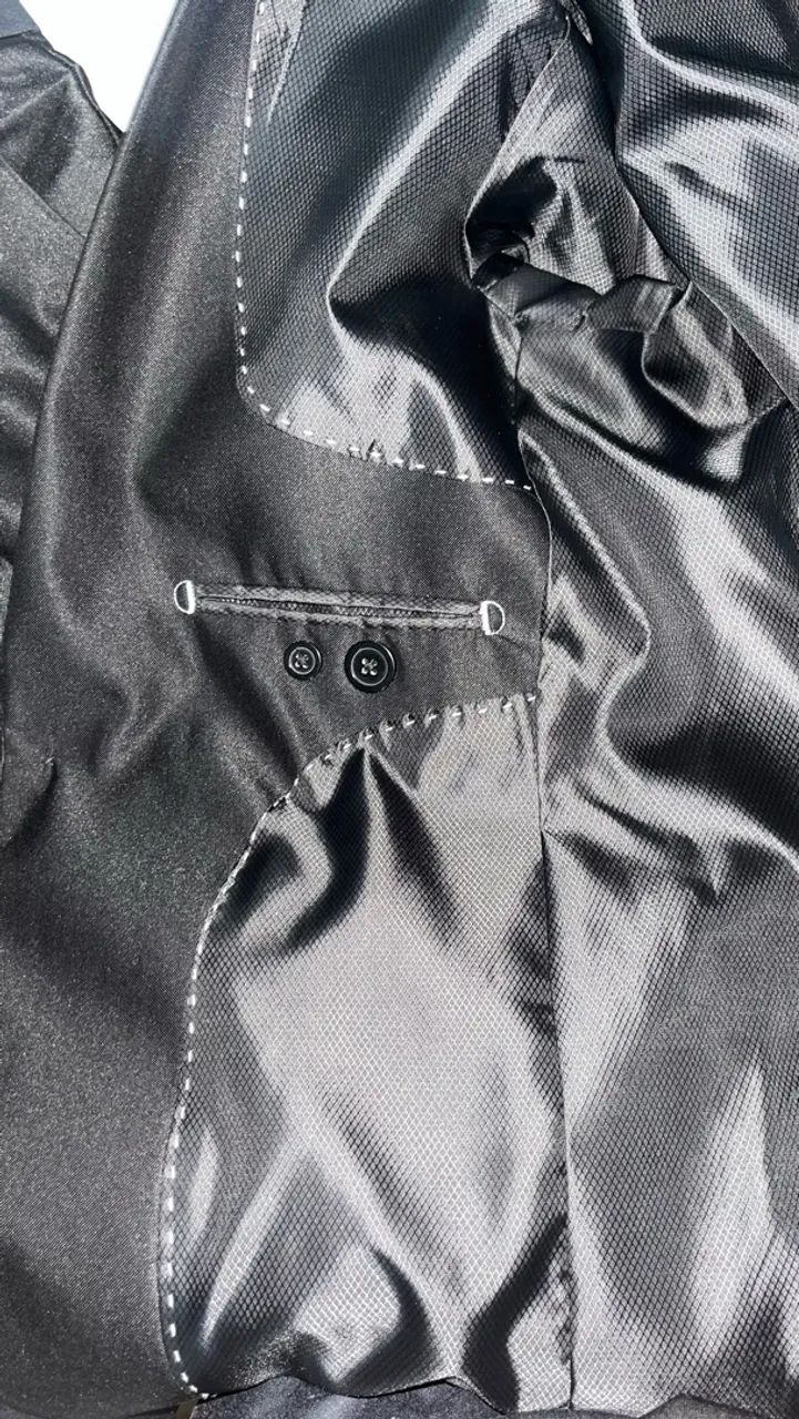 Terno Slim preto MÁXIMA QUALIDADE - Foto 4