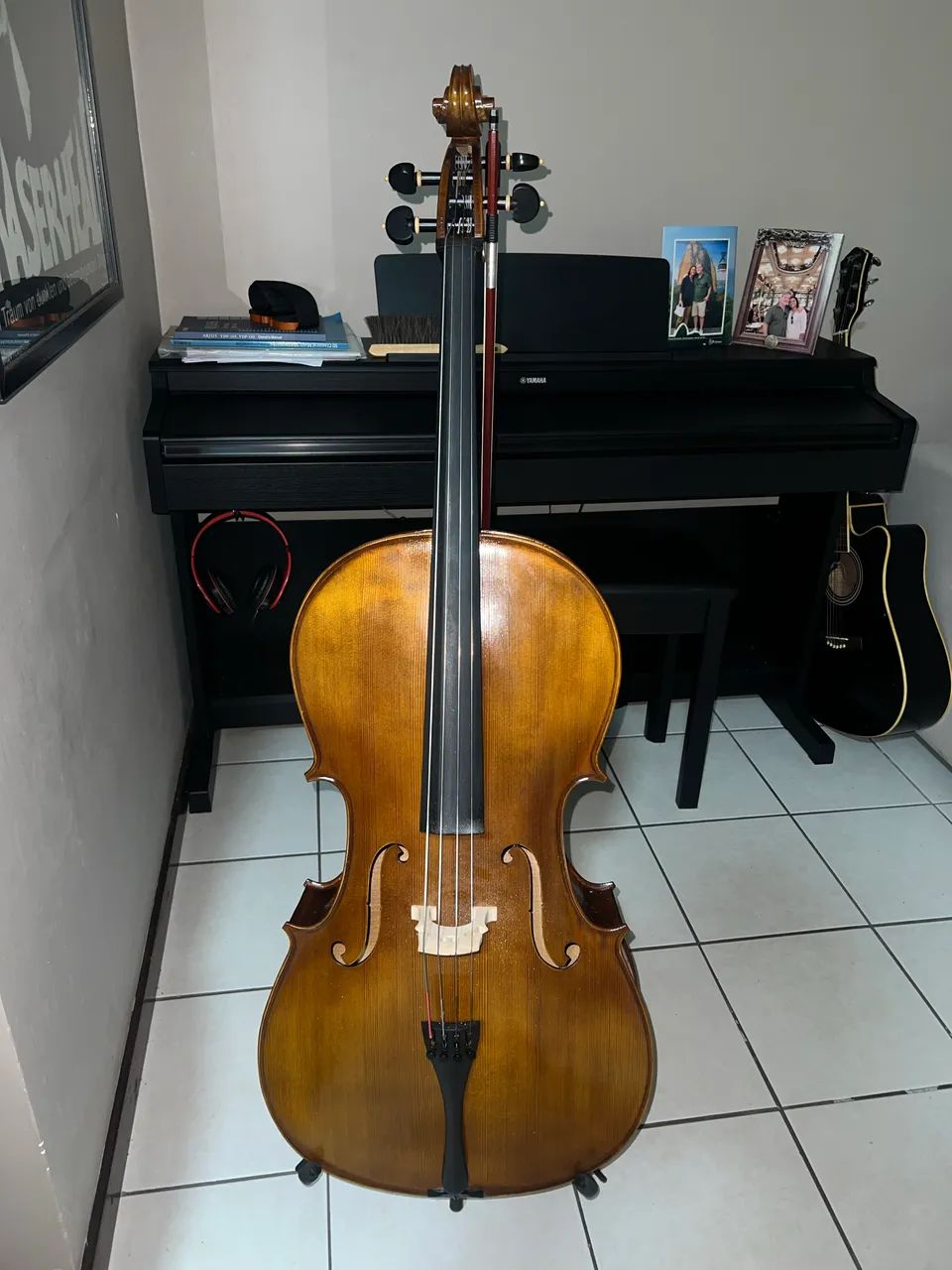 Violoncelo de Madeira Maciça - Foto 2