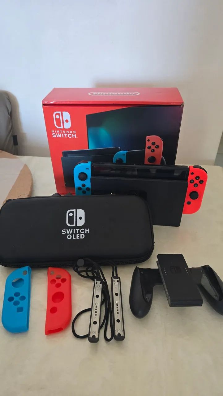 Nintendo Switch V2 - Desbloqueado com kit