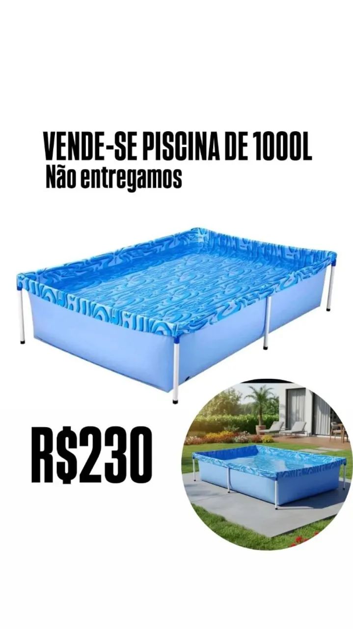 Piscina inflável 1000l