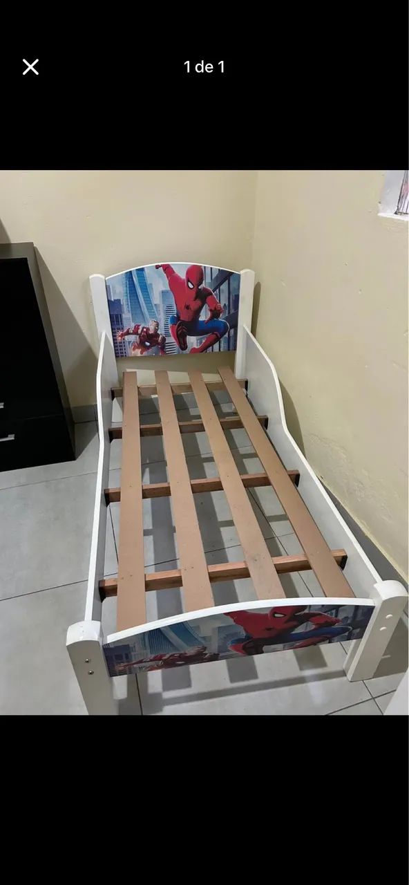Cama infantil homem aranha 